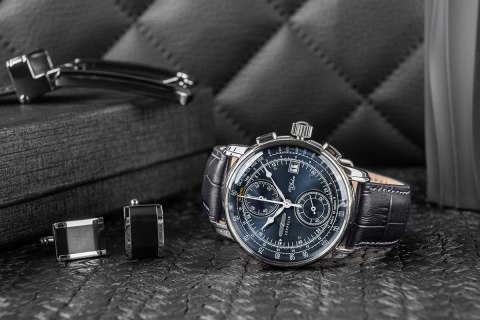 Zegarek Męski ZEPPELIN 100 Yahre Chronograph 8670-3 + BOX