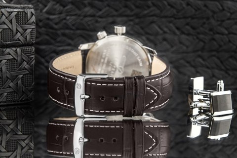 Zegarek Męski ZEPPELIN LZ127 Graf Zeppelin Dual Time 7644-5 + BOX