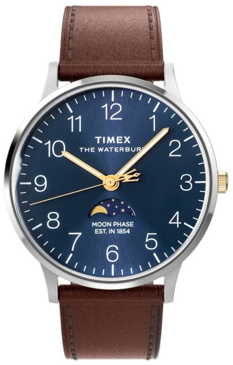 Zegarek Męski TIMEX Waterbury Classic Moon Phase TW2W75600 + BOX