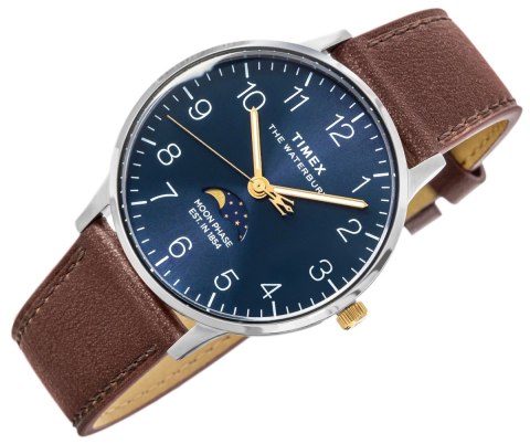 Zegarek Męski TIMEX Waterbury Classic Moon Phase TW2W75600 + BOX