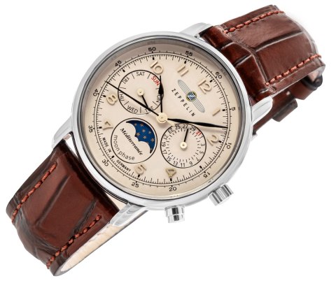 Zegarek Damski ZEPPELIN LZ121 Mediterranee Moonphase 9637-5 + BOX