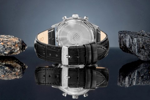 Zegarek Męski Giewont Chronograph Sapphire Czarno Niebieski GW6310-A3