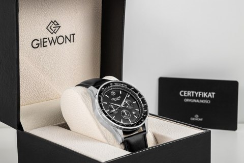 Zegarek Męski Giewont Chronograph Sapphire Czarny GW3520-A4