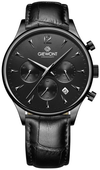 Zegarek Męski Giewont Chronograph Sapphire Czarny GW6310-A1