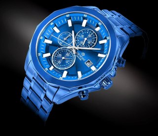 Zegarek Męski Giewont Chronograph Sapphire Niebieski GW7290-B5