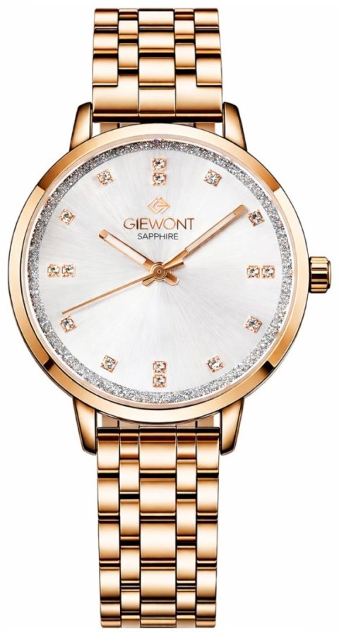 Zegarek Damski Giewont Sapphire Różowe Złoto GW7370-B3