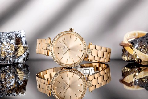 Zegarek Damski Giewont Sapphire Różowe Złoto GW9890-B3