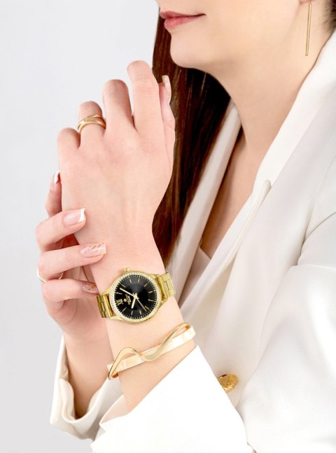 Zegarek Damski Giewont Sapphire Złoto Czarny GW1140-B4