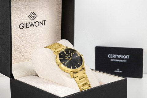 Zegarek Damski Giewont Sapphire Złoto Czarny GW2360-B3