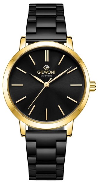 Zegarek Damski Giewont Sapphire Złoto Czarny GW2360-B4