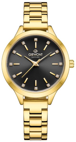 Zegarek Damski Giewont Sapphire Złoto Czarny GW2720-B3
