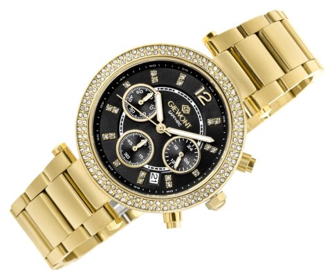 Zegarek Damski Giewont Sapphire Złoto Czarny GW3380-B3