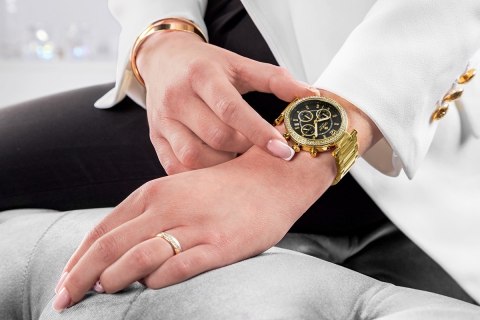 Zegarek Damski Giewont Sapphire Złoto Czarny GW3380-B3