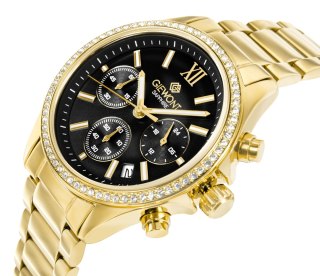 Zegarek Damski Giewont Sapphire Złoto Czarny GW3670-B3