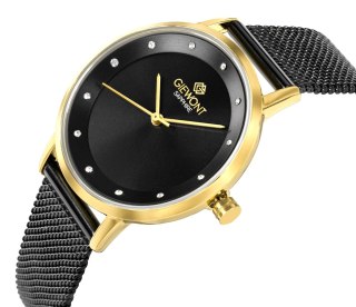 Zegarek Damski Giewont Sapphire Złoto Czarny GW4130-B4