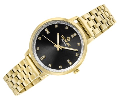 Zegarek Damski Giewont Sapphire Złoto Czarny GW7370-B4