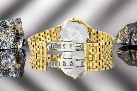 Zegarek Damski Giewont Sapphire Złoto Czarny GW7370-B4