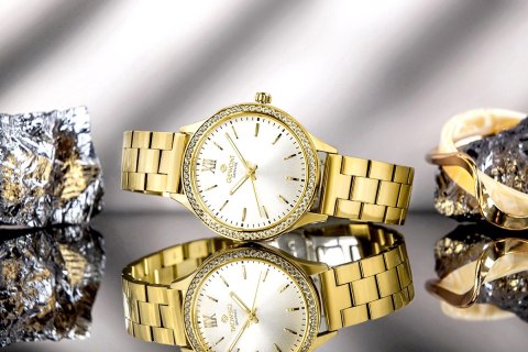 Zegarek Damski Giewont Sapphire Złoto Srebrny GW1140-B2