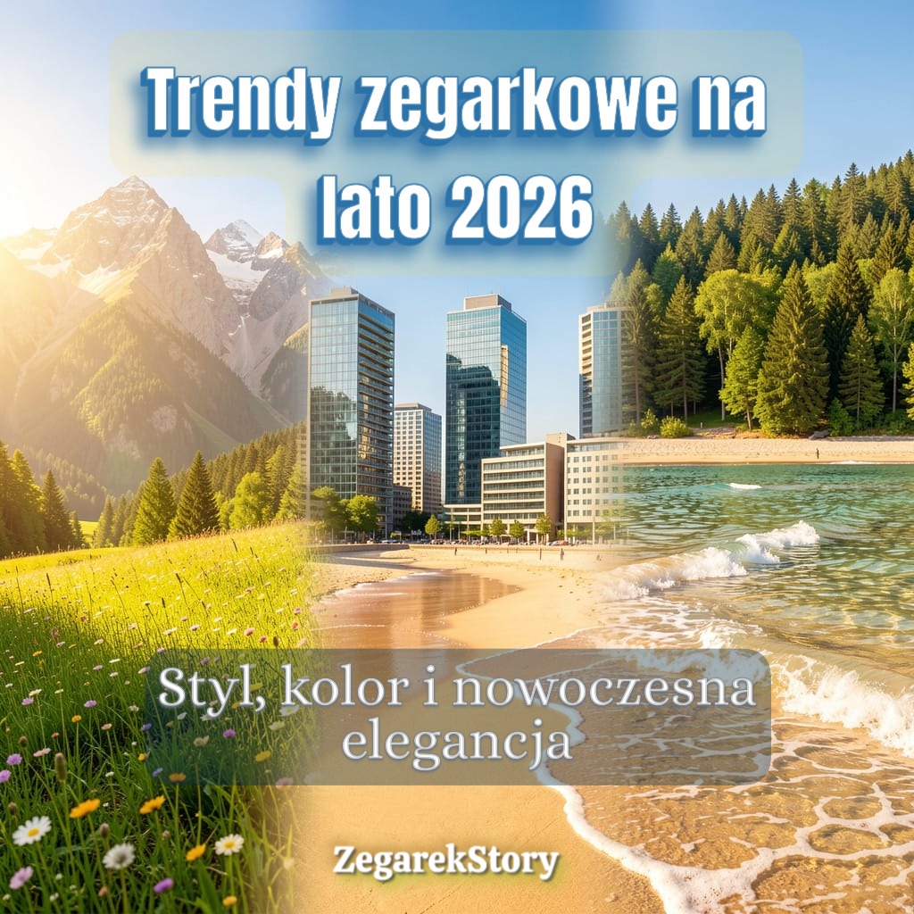 Trendy zegarkowe na lato 2026 – styl, kolor i nowoczesna elegancja